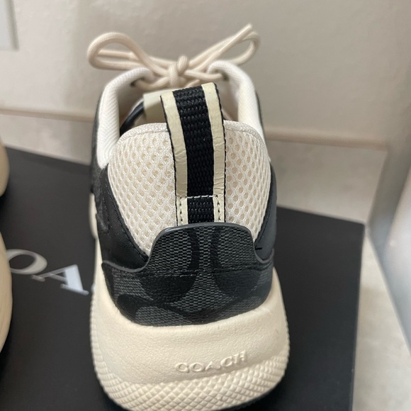 Coach Black and Cream Women's Sneakers - Picture 5 of 6